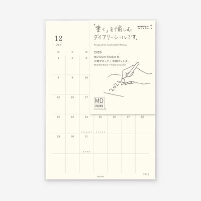 Midori Diary Sticker Medium 2026