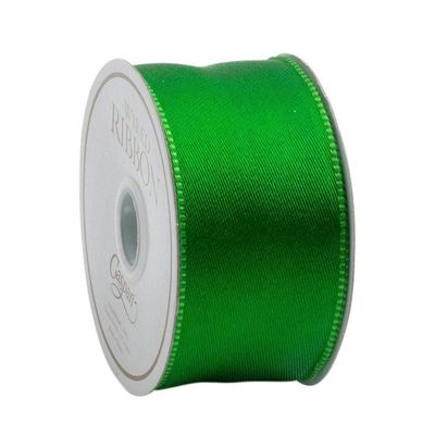 Dark Green Reversible Wired Ribbon - 6 yard spool