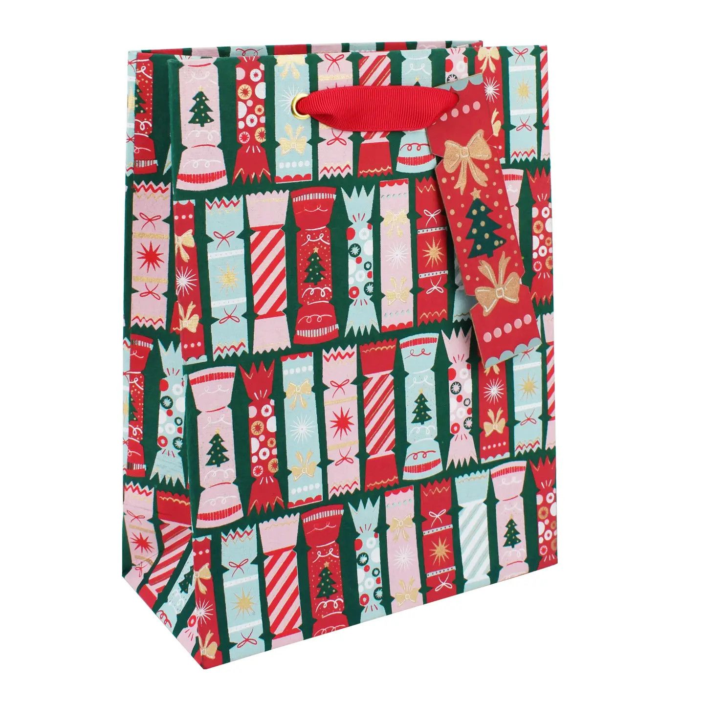 Christmas Crackers Gift Bag - Medium