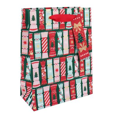 Christmas Crackers Gift Bag - Medium