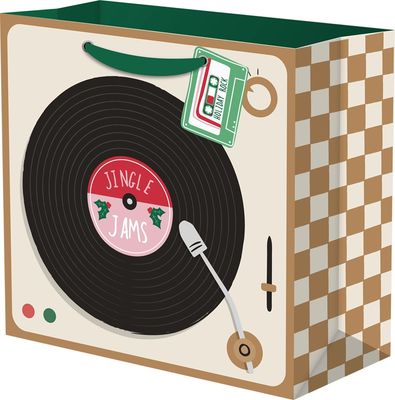 Holiday Record Jam Session Gift Bag - Medium