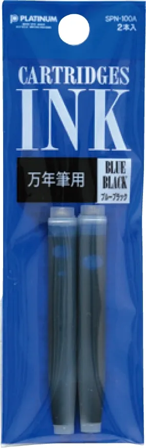 Platinum Preppy Ink Cartridges - Blue-Black (pack of 2)