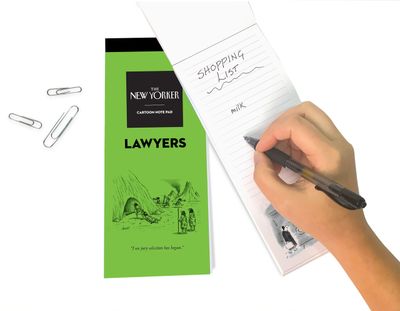 The New Yorker Lawyers Cartoon Notepad