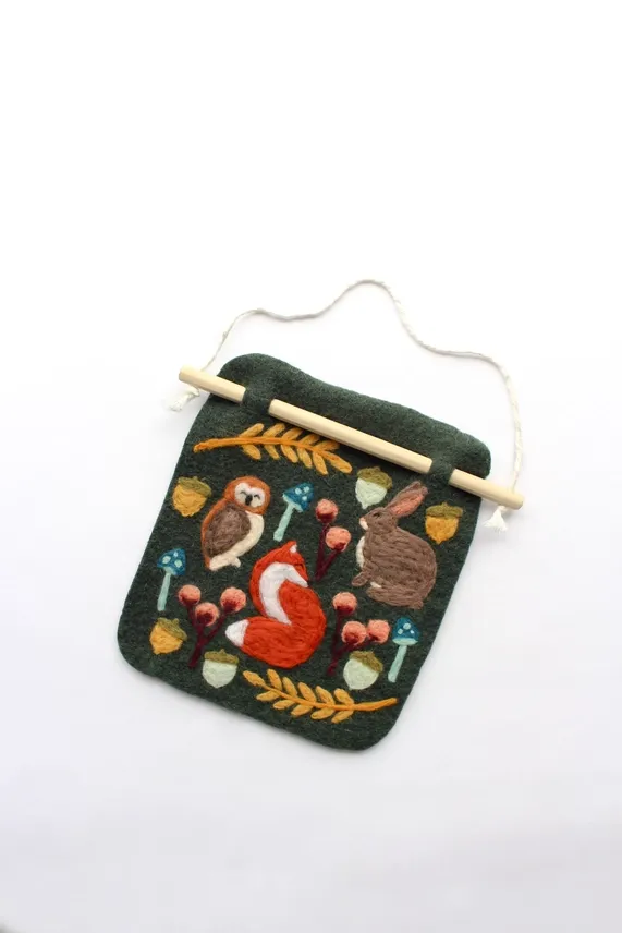 Woodland Banner Felting Kit