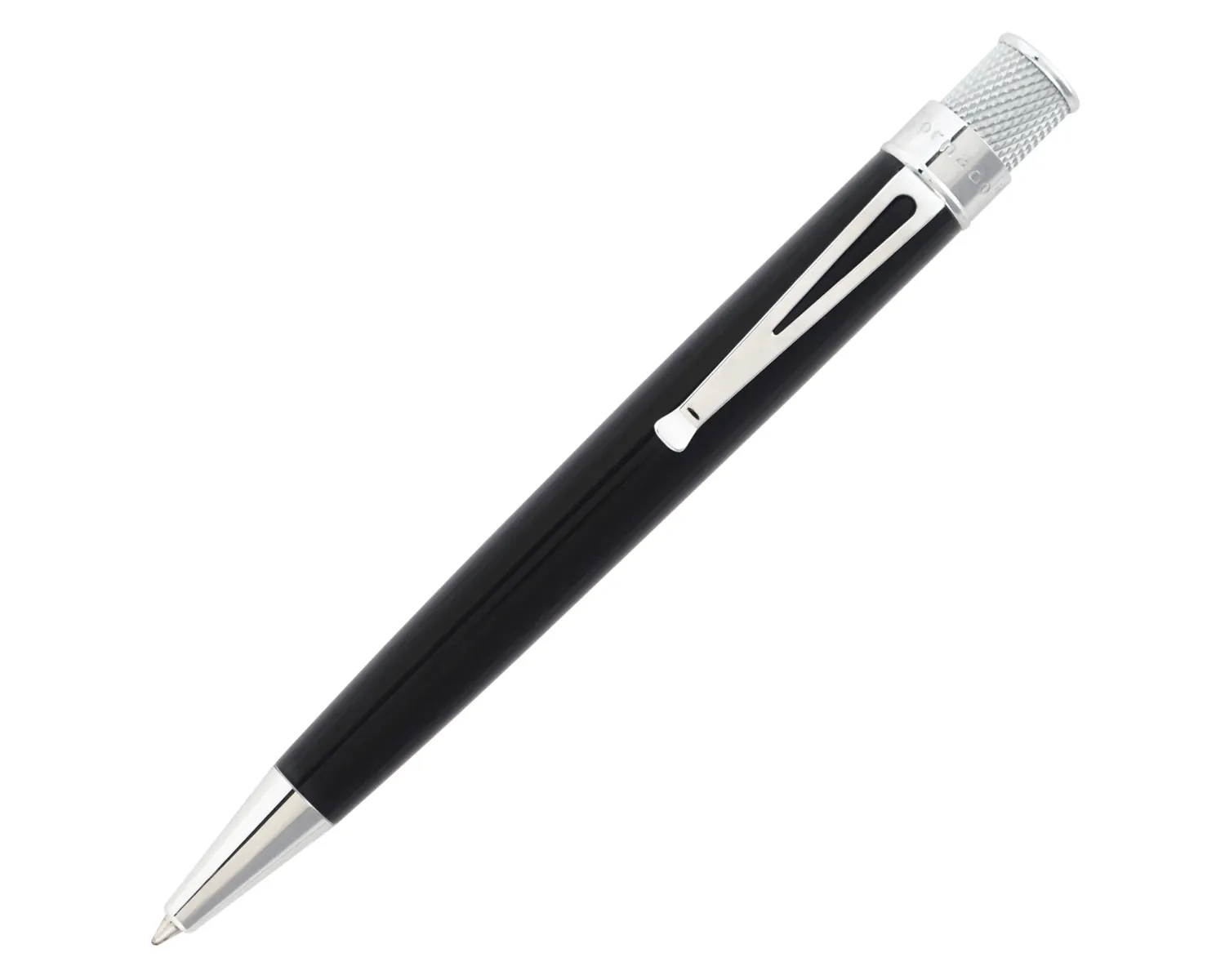 Retro 51 Tornado Classic Lacquer Black Rollerball Pen