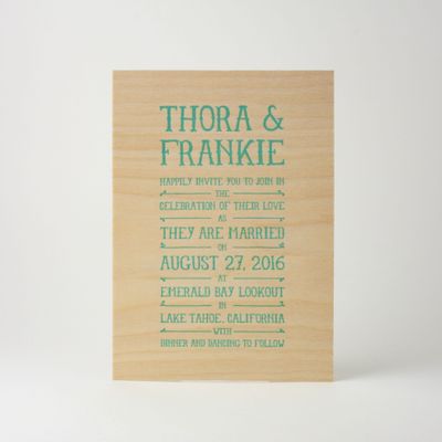 Landmark Wedding Invitation