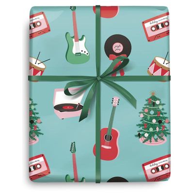 Holiday Jam Session Toss Roll of Wrapping Paper