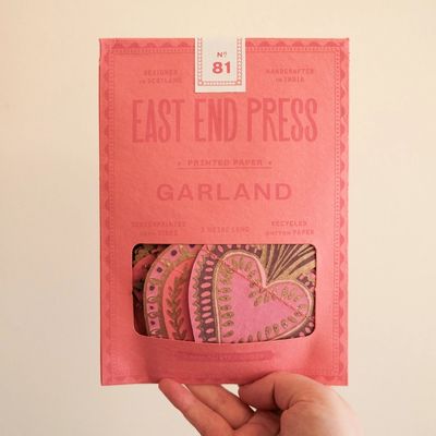 Sweet Hearts Sewn Garland