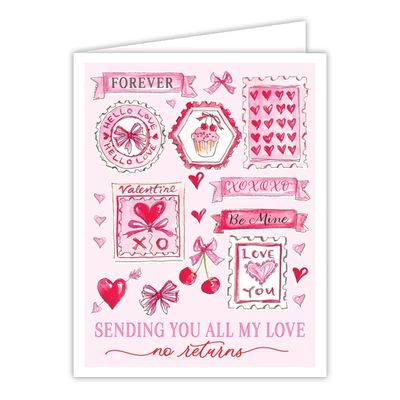 Sending You All My Love No Returns Valentine's Card