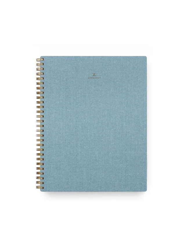 Appointed The Notebook - Chambray Blue - Blank