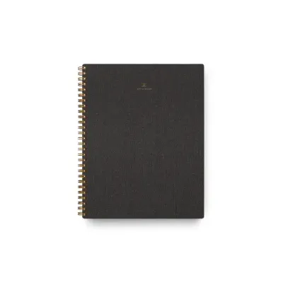 Appointed The Notebook - Charcoal Gray (Grid)