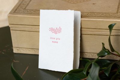 Oblation Love You Mama Blossom Tender Note Letterpress Card
