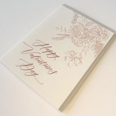 Happy Valentine's Day Letterpress Card