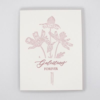 Galentines Forever Letterpress Card
