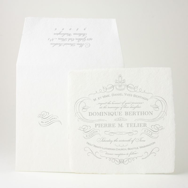 French Quarter Wedding Invitation