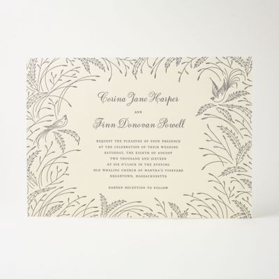 Aviary Wedding Invitation