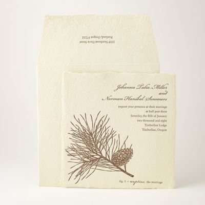 Evergreen Wedding Invitation