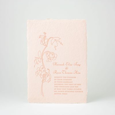 Sweet Pea Wedding Invitation