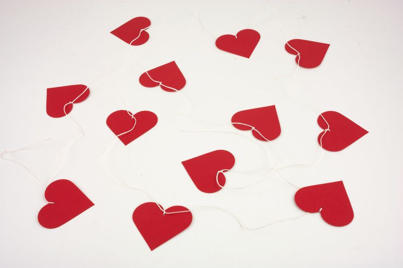 String of Hearts Garland