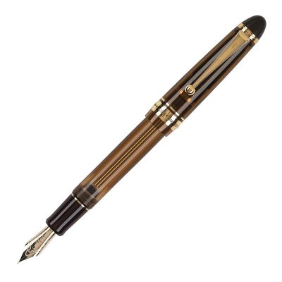 Pilot Custom 823 Amber Fountain Pen with ink