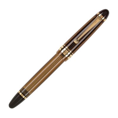 Pilot Custom 823 Amber Fountain Pen with ink