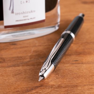 Pilot Vanishing Point Black Carbonesque Fountain Pen