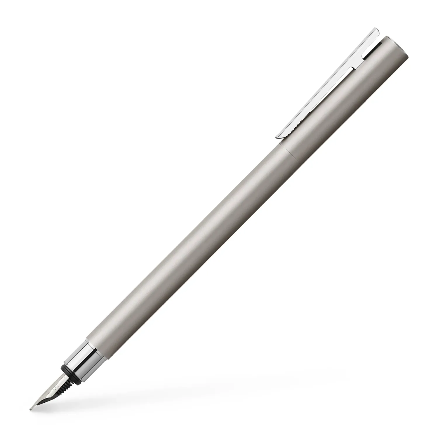 Faber-Castell NEO Slim Fountain Pen - Matte Stainless Steel