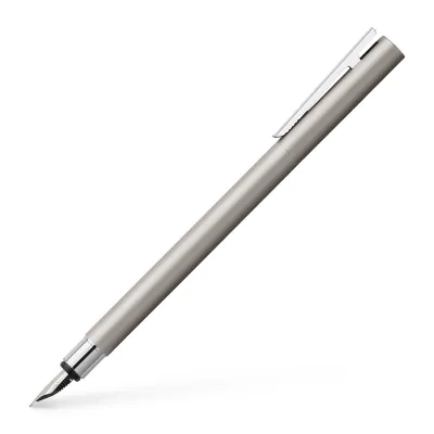Faber-Castell NEO Slim Fountain Pen - Matte Stainless Steel