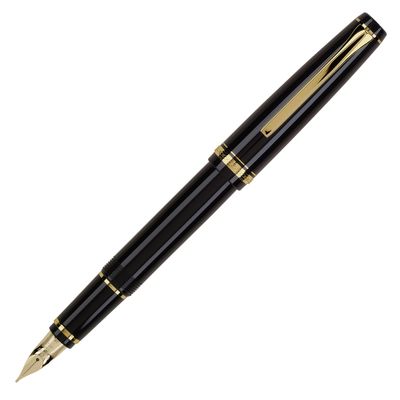 Pilot Falcon Black and Gold Fountain Pen