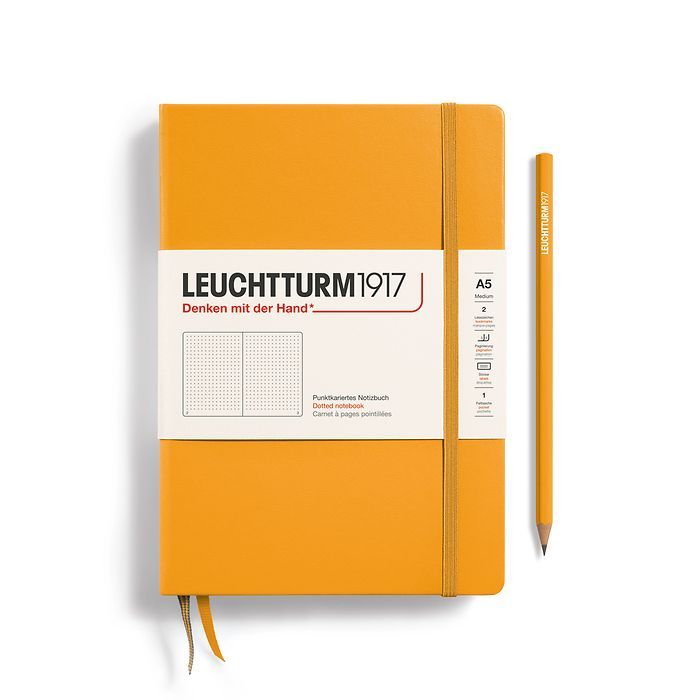 Leuchtturm1917 - A5 Hardcover Notebook - Rising Sun, Ruling: Dot