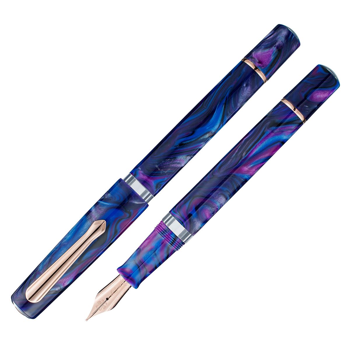 Nahvalur Schuylkill Chichlid Purple Fountain Pen, Nib Size: Fine