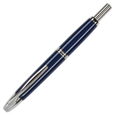 Pilot Vanishing Point Blue &amp; Rhodium Fountain Pen