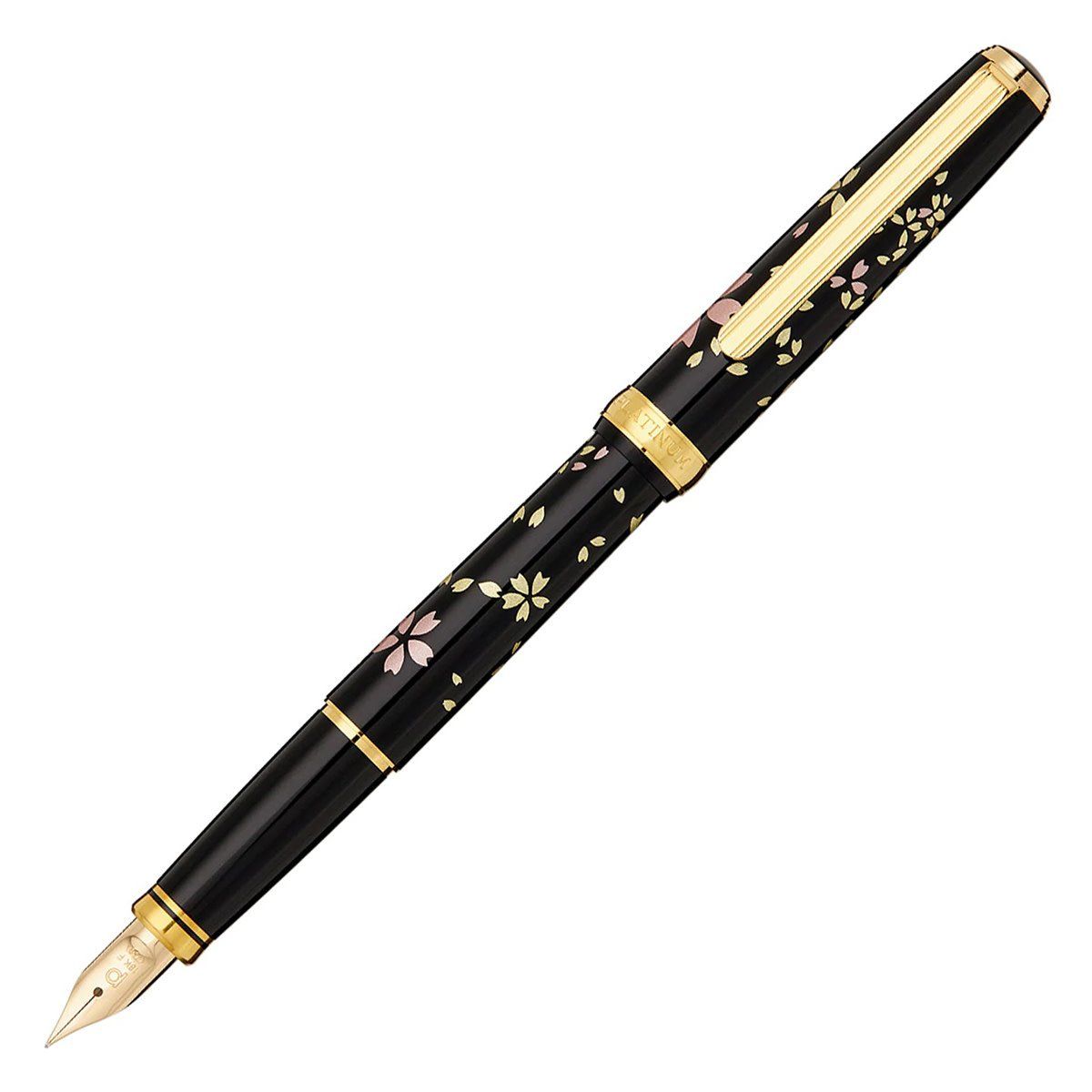 Platinum Kanazawa Leaf Maki-e Cherry Blossom Fountain Pen