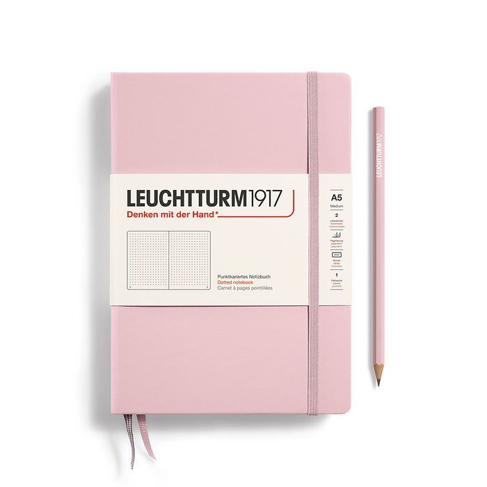 Leuchtturm1917 - A5 Hardcover Notebook - Powder, Ruling: Dot