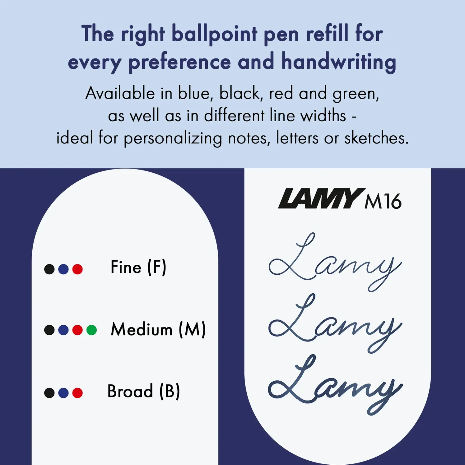 Lamy M 16 Ballpoint Refill Blue