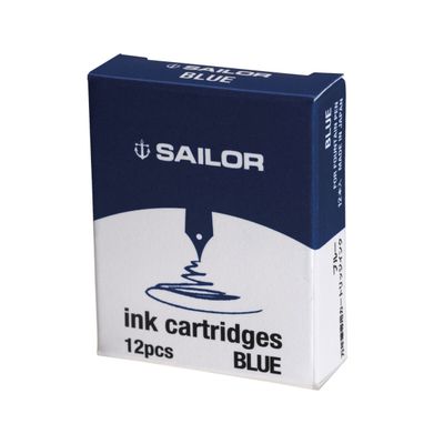 Sailor Ink Cartridges Blue Set of 12