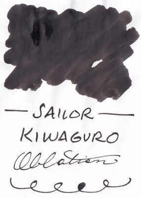 Sailor Kiwaguro Pigment Black Bottled Ink (50ml)