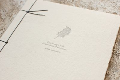 Oblation Handmade Paper Journal - William Wordsworth