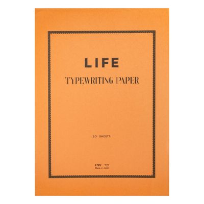 Life Typewriter Paper Pad A4