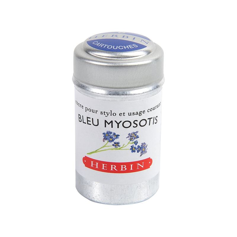 J. Herbin Bleu Myosotis Ink Cartridges