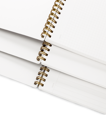 Appointed The Notebook in Dove Gray (Grid)