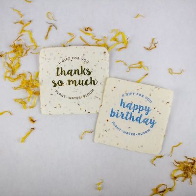 Birthday Petite Wildflower Wish Letterpress Enclosure