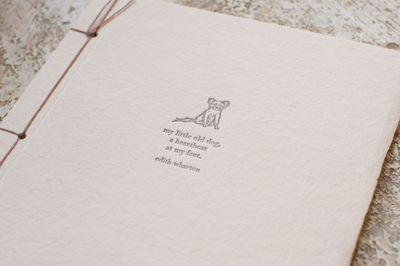 Oblation Handmade Paper Journal - Edith Wharton