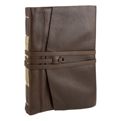 Medieval Amalfi Dark Brown Leather Journal - Large