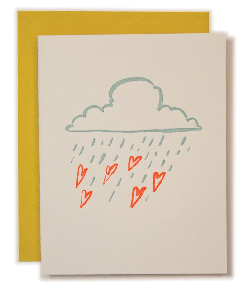 Clouds Letterpress Sympathy Card