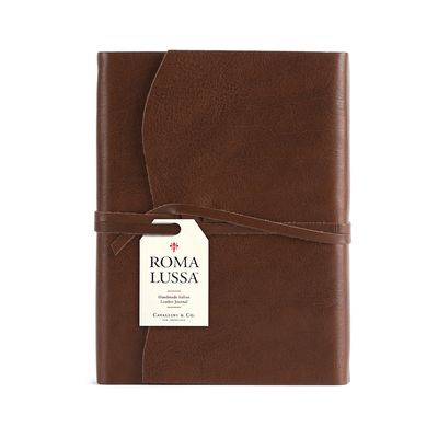 Roma Lussa Chocolate Leather Journal 5x7"