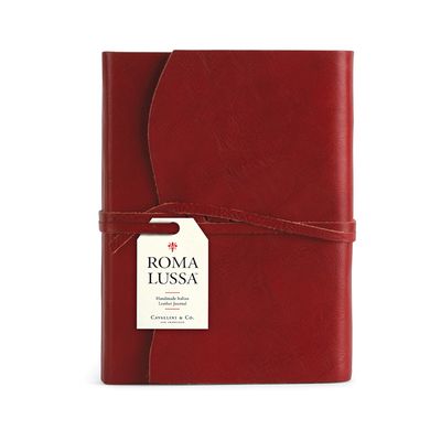 Roma Lussa Red Leather Journal 5x7"