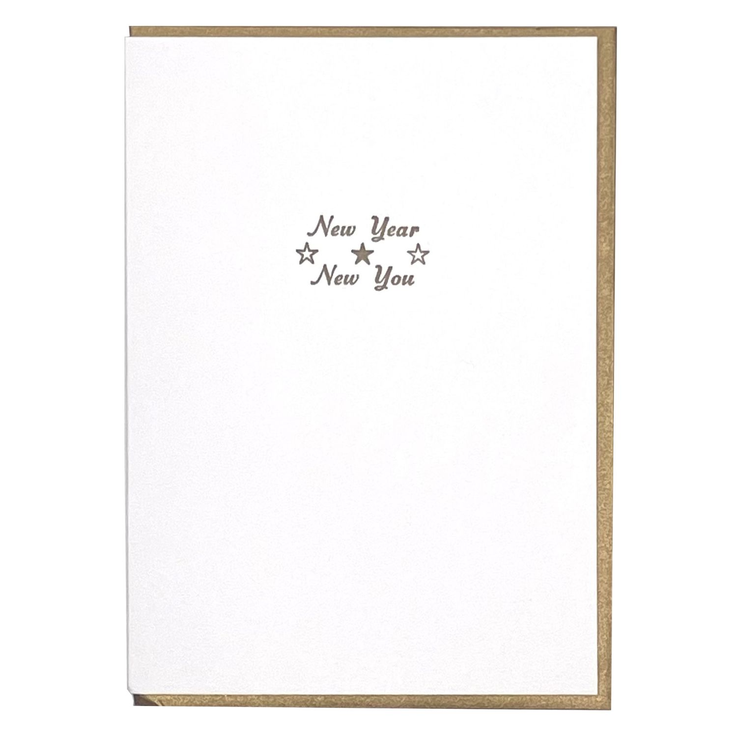 New Year New You Letterpress Holiday Card