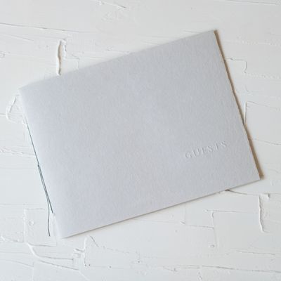Oblation Stone Handmade Paper Guest Book