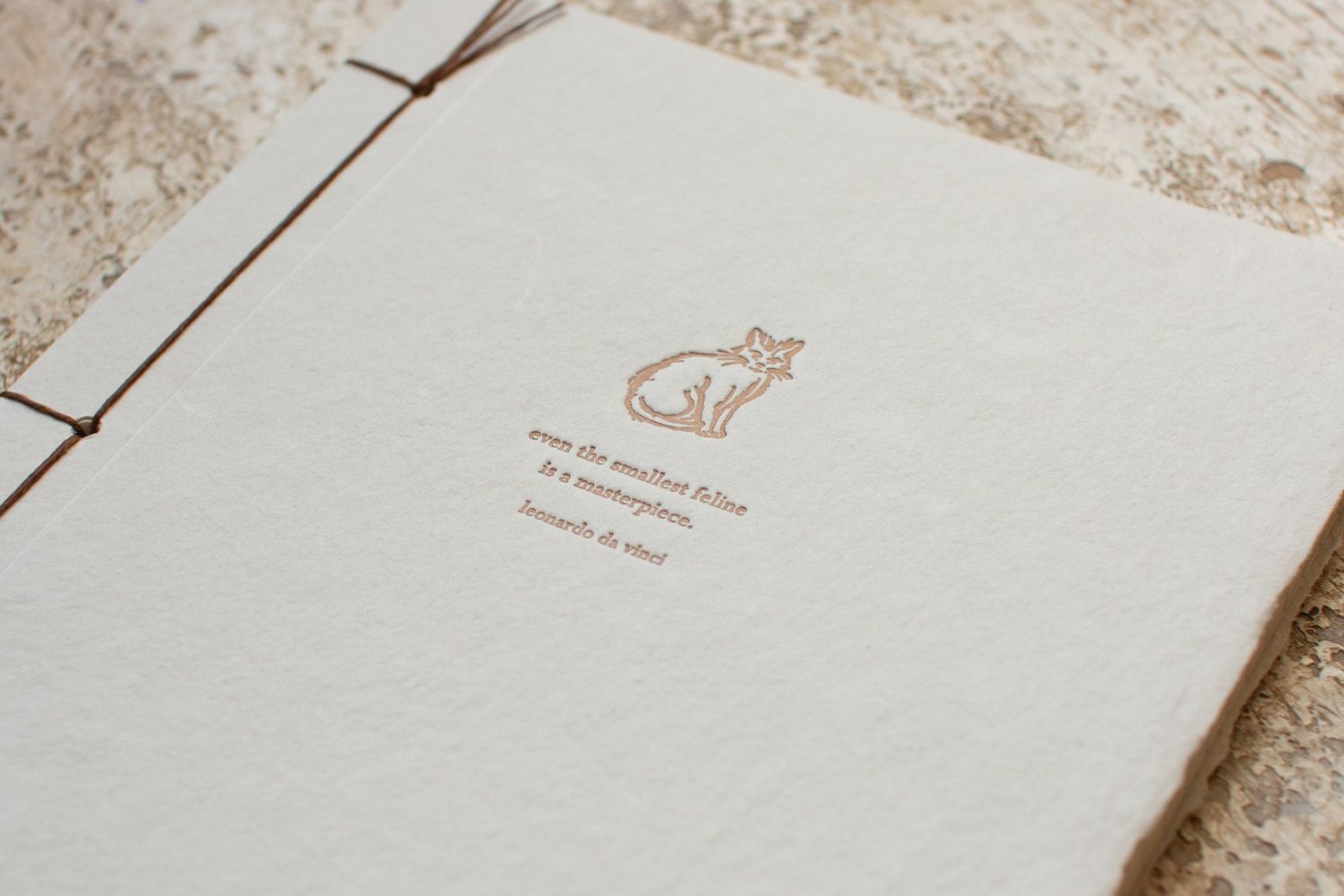 Oblation Handmade Paper Journal -Leonardo Da Vinci